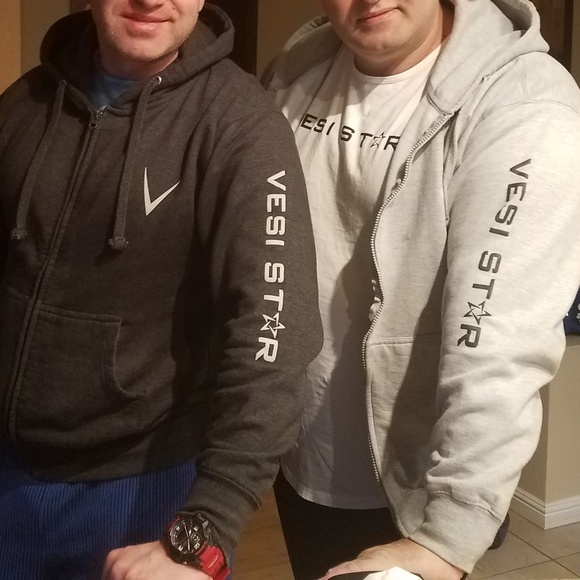 Hooded jacket 100% cotton heavy great quality - Picture 5 of 5